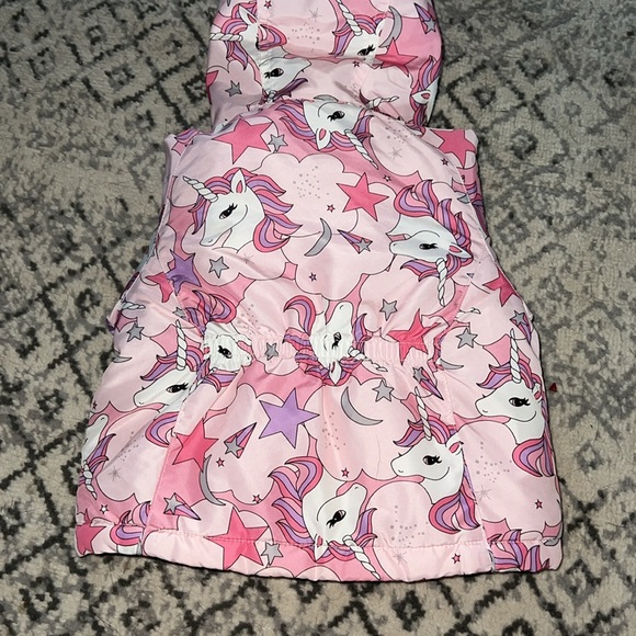 18-24 Month The Children’s Place Unicorn 2 Piece Winter Coat and Overalls - Picture 6 of 11